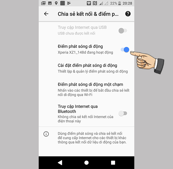 Vào tiết kiệm Pin